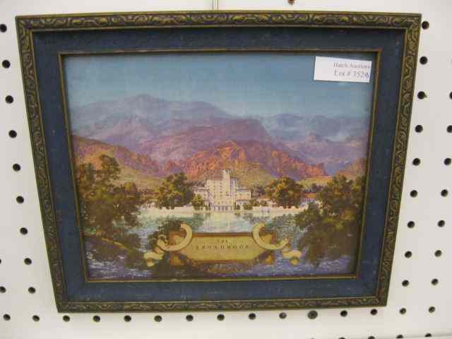 Appraisal: Maxfield Parrish Print ''The Broadmoor'' all original '' x ''