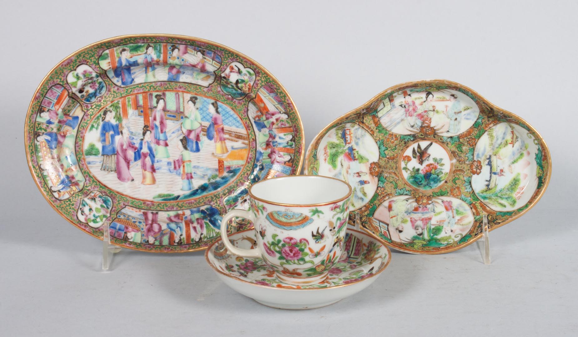 Appraisal: Assorted Chinese Export Famille Rose articles including Rose Mandarin porcelain