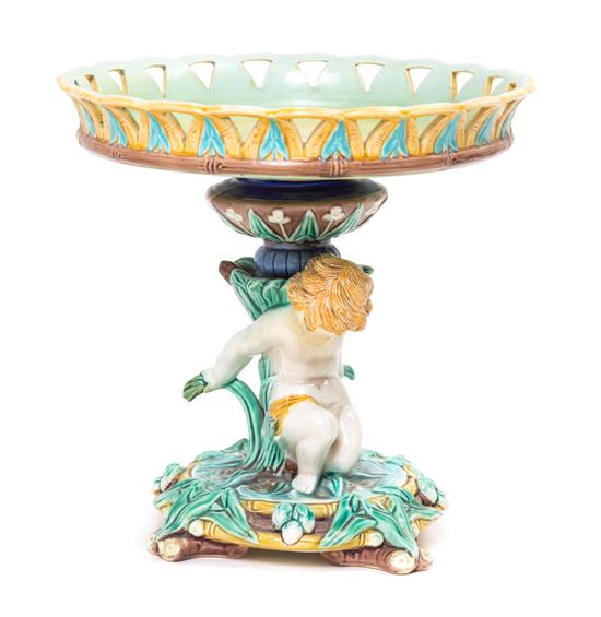 Appraisal: Sale Lot A Wedgwood Majolica Figural Centerpiece circa having a