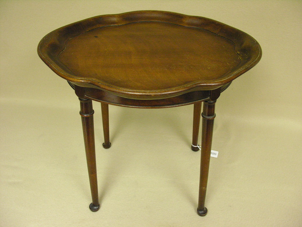 Appraisal: BARNARD AND SIMONDS SMALL MAHOGANY TABLE Size by by Condition