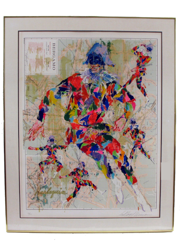 Appraisal: LEROY NEIMAN ORIGINAL SERIGRAPH American born titled Bergamo Harlequin in