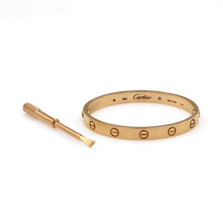 Appraisal: Cartier K Rose Gold Love Bracelet Sz Cartier love bracelet