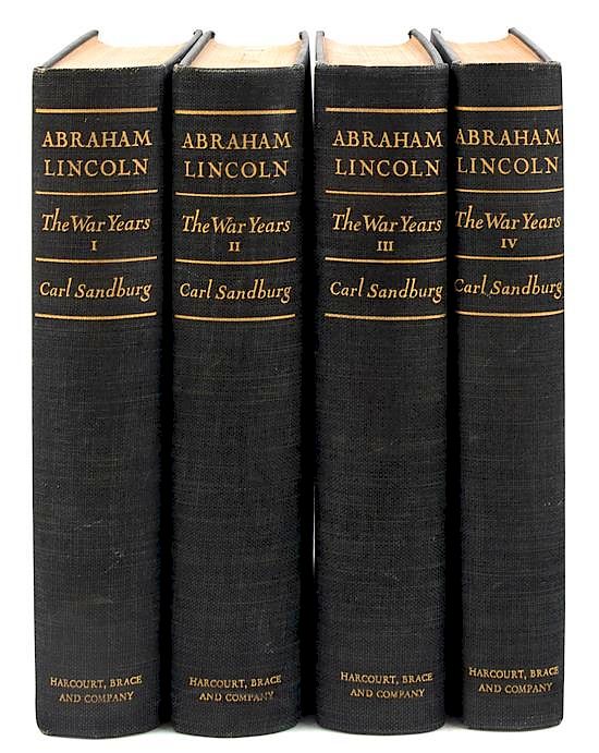 Appraisal: SANDBURG Carl - Abraham Lincoln The War Years Harcourt Brace