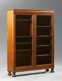 Appraisal: American Carved Oak Bookcase early th c the r American