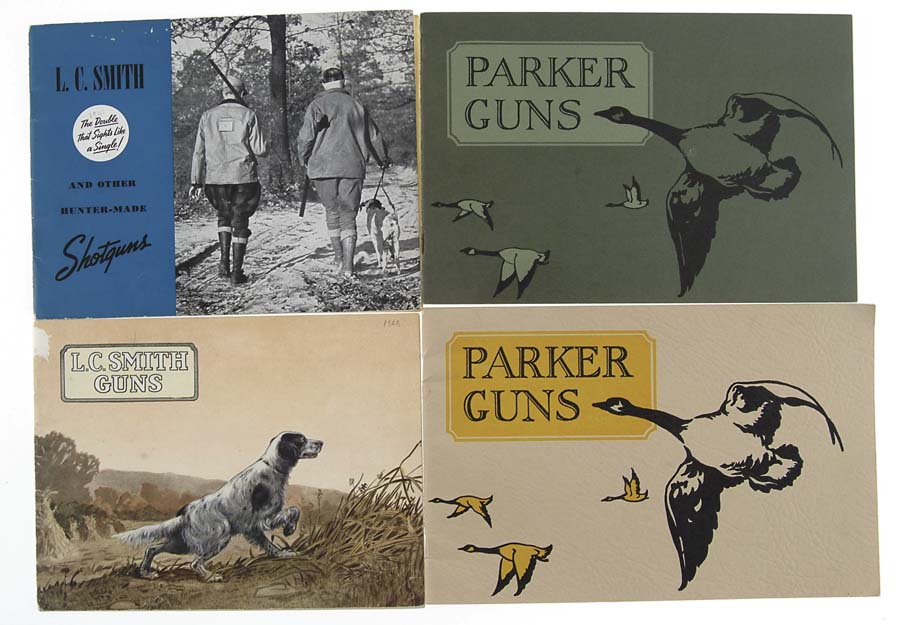 Appraisal: LOT OF MISCELLANEOUS PARKER REMINGTON GUN COMPANY CATALOGUES Two Parker