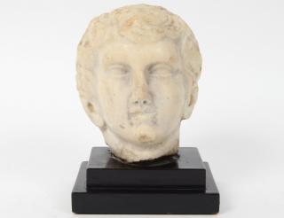 Appraisal: ROMAN MARBLE HEAD OF A YOUTH Second Half of the