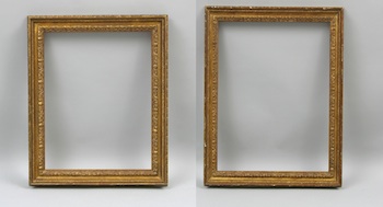 Appraisal: Two Vintage Frames A vintage picture frame approx - wide