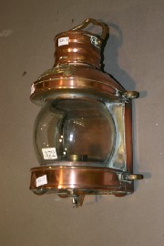 Appraisal: A brass ship's lantern