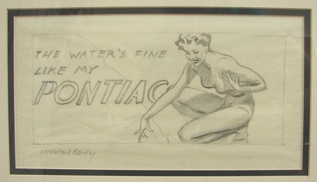 Appraisal: Pontiac Illustration x pencil SLL Artist American th century S