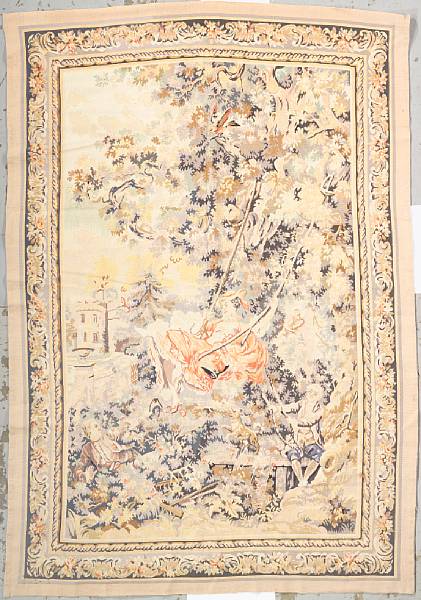 Appraisal: A Chinese Aubusson tapestry size approximately ft x ft in