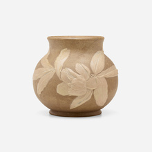 Appraisal: Josephine Day for Chelsea Keramic Art Works VASE WITH MAGNOLIA