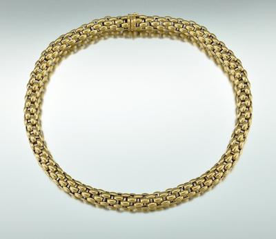 Appraisal: An Italian Gold Chain Stamped on the clasp k Italy