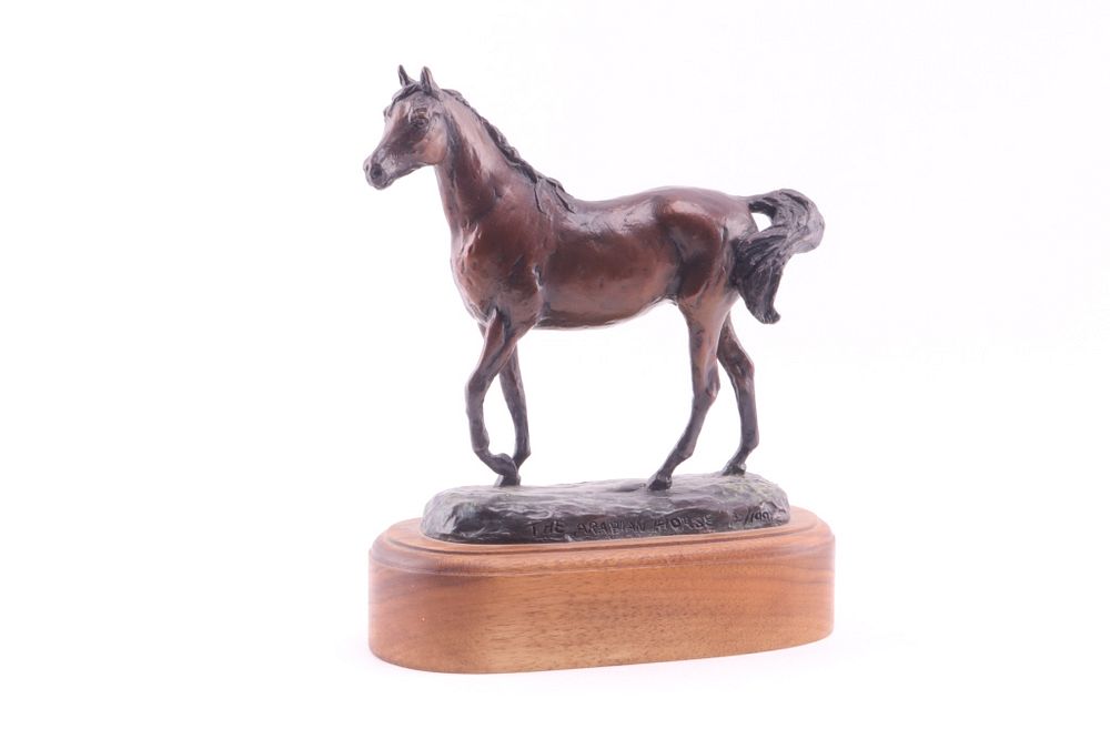 Appraisal: The Arabian Horse Bronze by Montanan Dwyer Anna Featured in