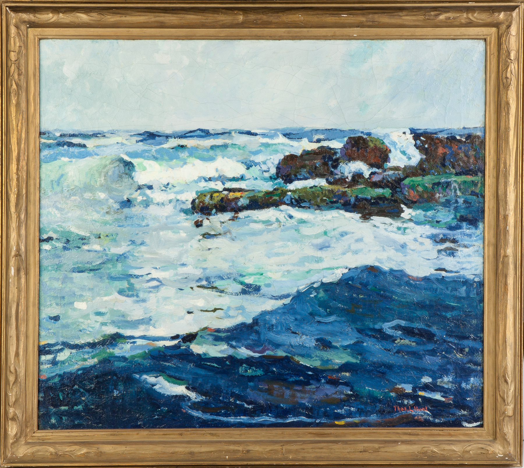 Appraisal: Thomas L Hunt American - Seascape Sgn lower right Thomas