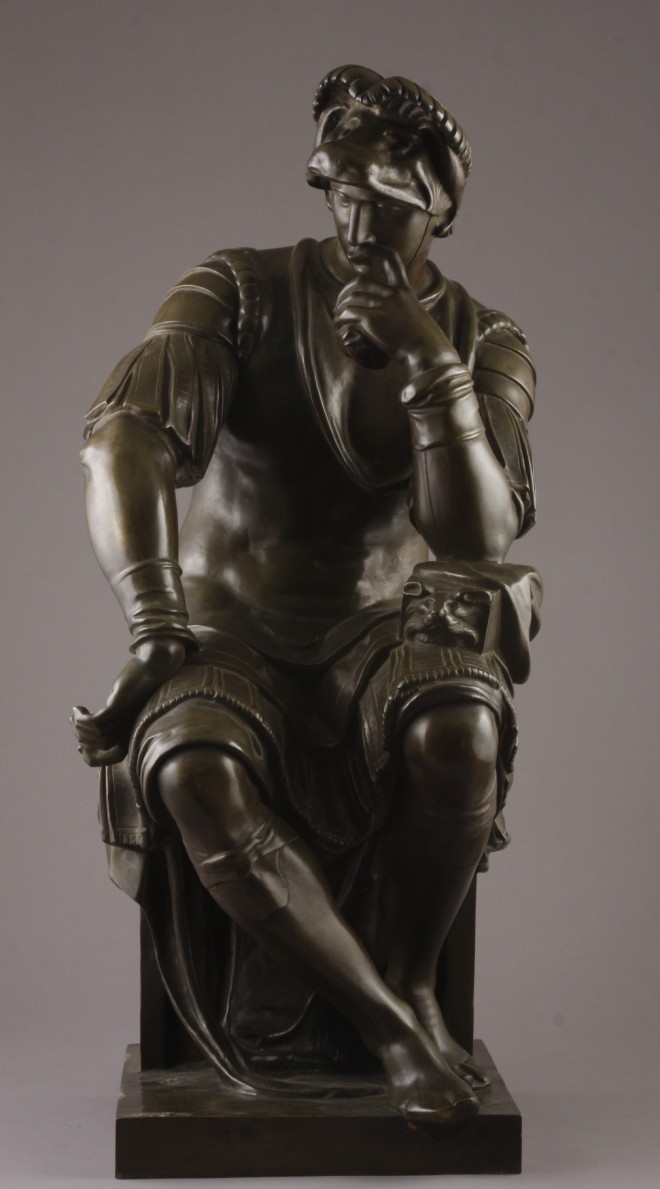 Appraisal: After Michelangelo Bronze Bronze of Lorenzo de Medici from the