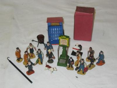 Appraisal: A small quantity of Meccano and Hornby railway figures and