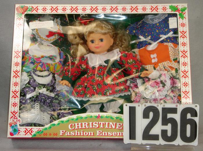 Appraisal: Christmas Ensamble doll includes alternate dress and hangers in original