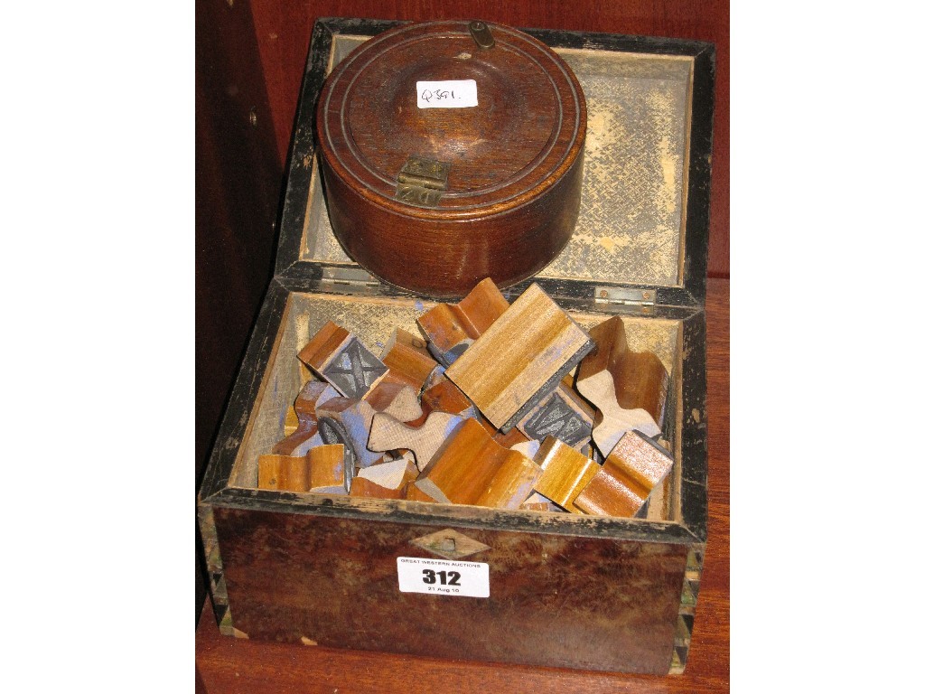 Appraisal: Box of printing blocks