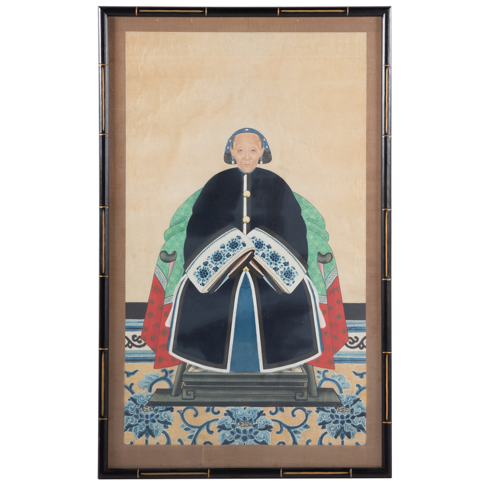 Appraisal: CHINESE ANCESTOR PORTRAIT th century woman of the court gouache