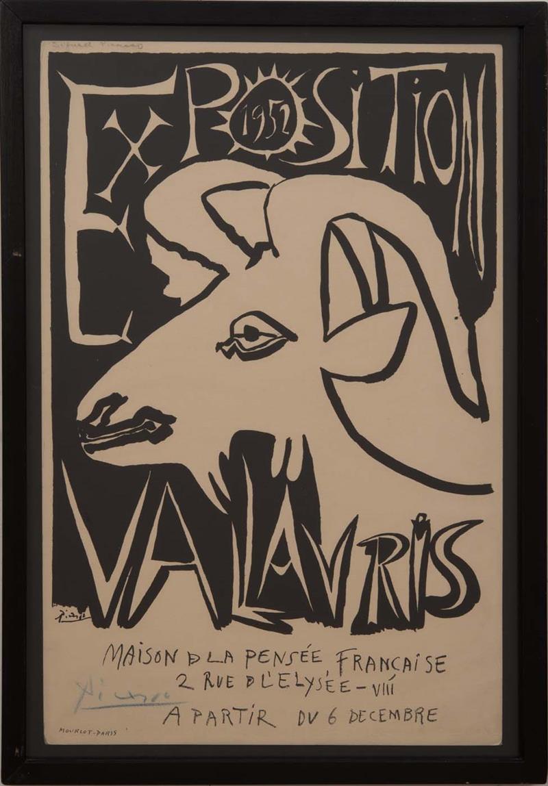 Appraisal: PABLO PICASSO - EXPOSITION VALLAURIS Lithograph in black on heavy