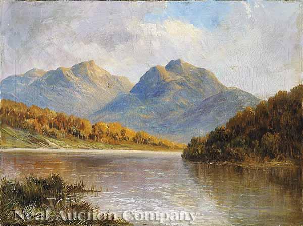 Appraisal: Frank E Jameson Jamieson Scottish - Highland Mountain Landscape in