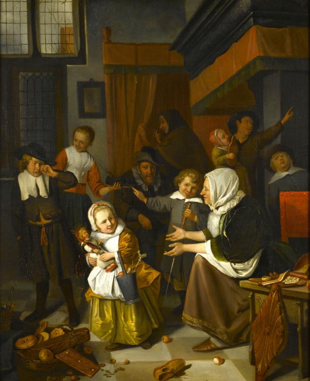 Appraisal: AFTER JAN STEEN C - THE FEAST OF ST NICHOLAS