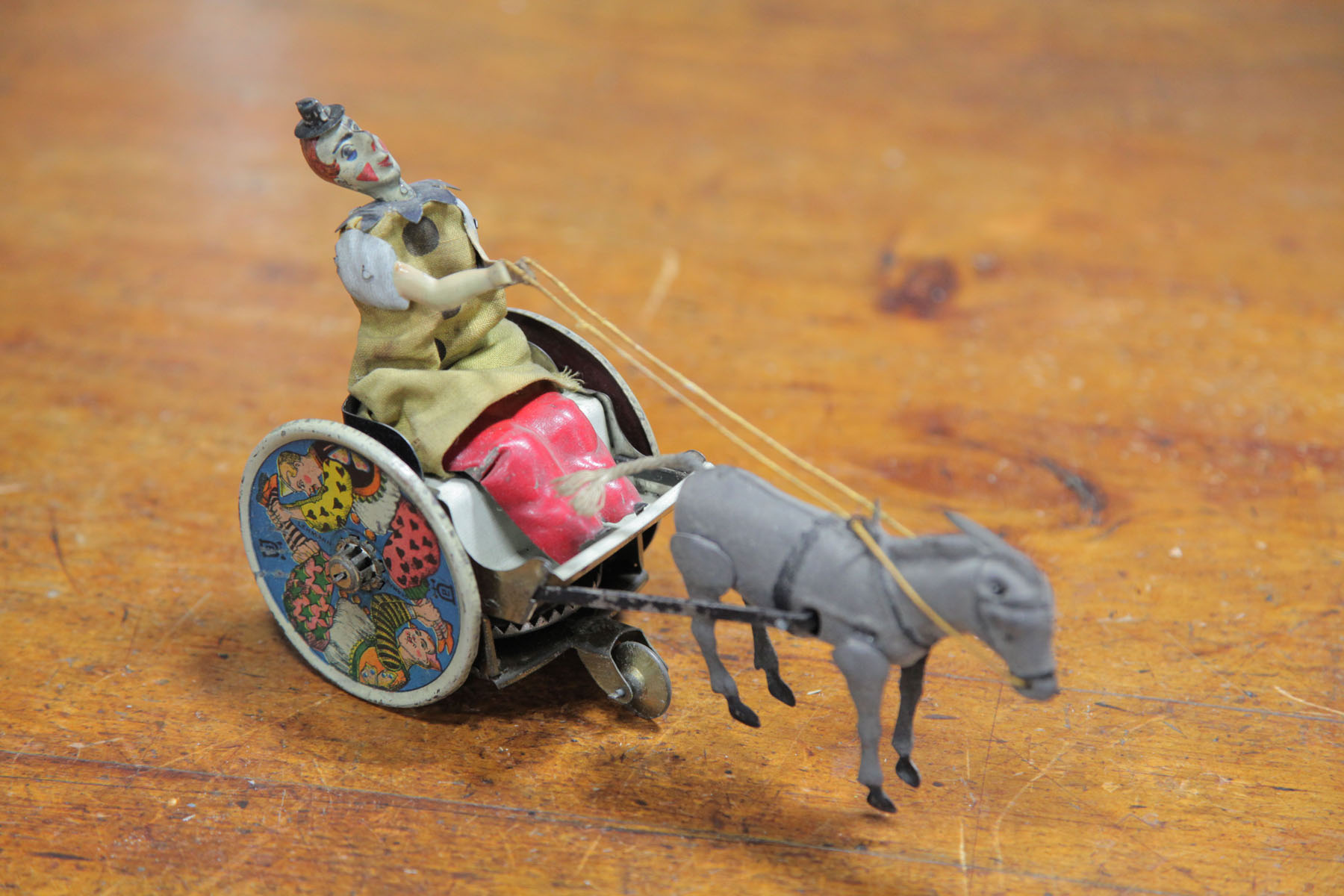 Appraisal: LEHMANN CLOWN AND DONKEY WIND UP TOY Germany first quarter