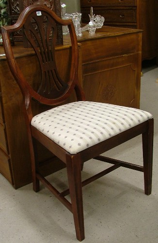 Appraisal: A GROUP OF TEN FEDERAL-STYLE MAHOGANY DINING CHAIRS American mid