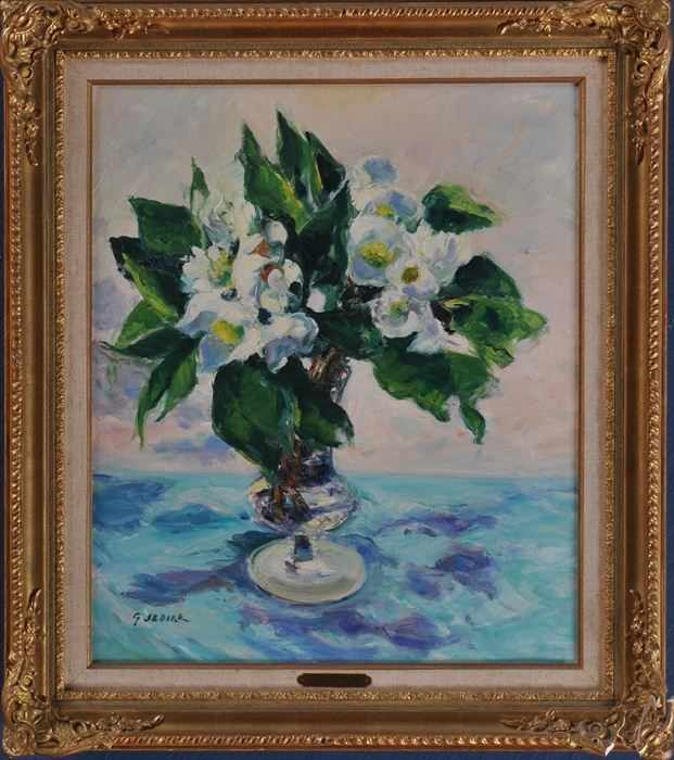 Appraisal: GASTON SEBIRE - STILL LIFE WITH VASE OF FLOWERS Oil