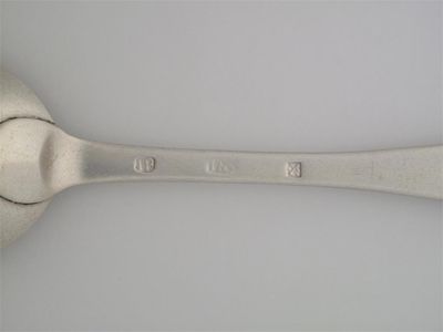 Appraisal: JOHN BALLIE A Hanoverian tablespoon with a large shaped drop