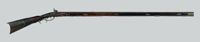 Appraisal: Fine full-stock percussion rifle - in octagonal barrel curly maple