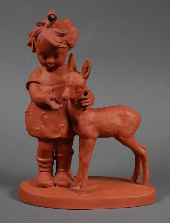 Appraisal: RARE TERRA COTTA HUMMEL FRIENDS TMK Super rare terra cotta