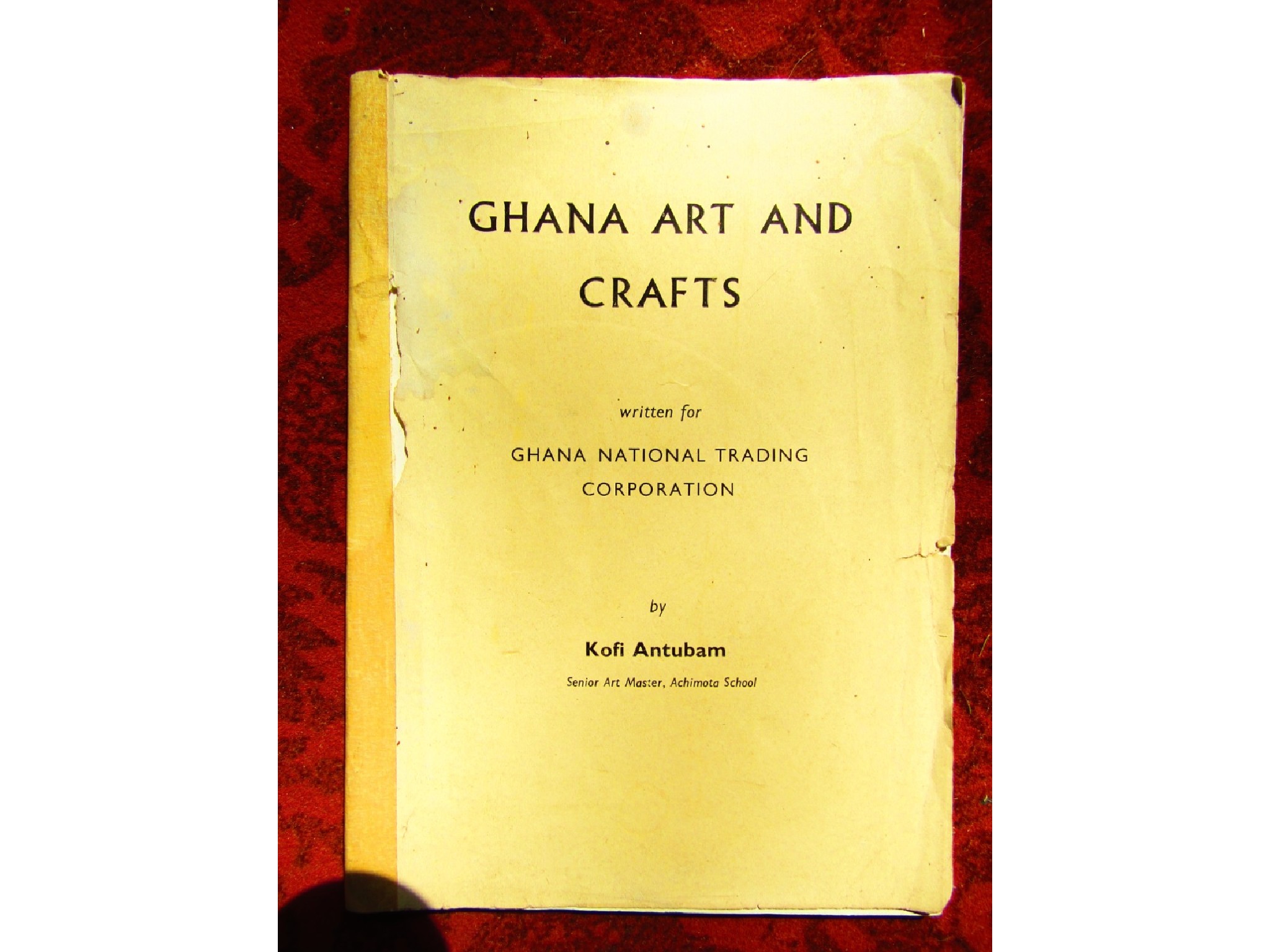 Appraisal: Ghana Art Crafts' a volume written for Ghana National Trading