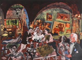 Appraisal: Print Warrington Colescott Warrington Colescott American b Picasso at Mougins