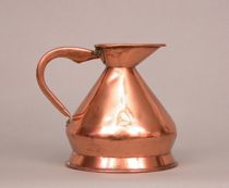 Appraisal: English Copper Quart Pitcher th Century Haystack Pitcher A quart