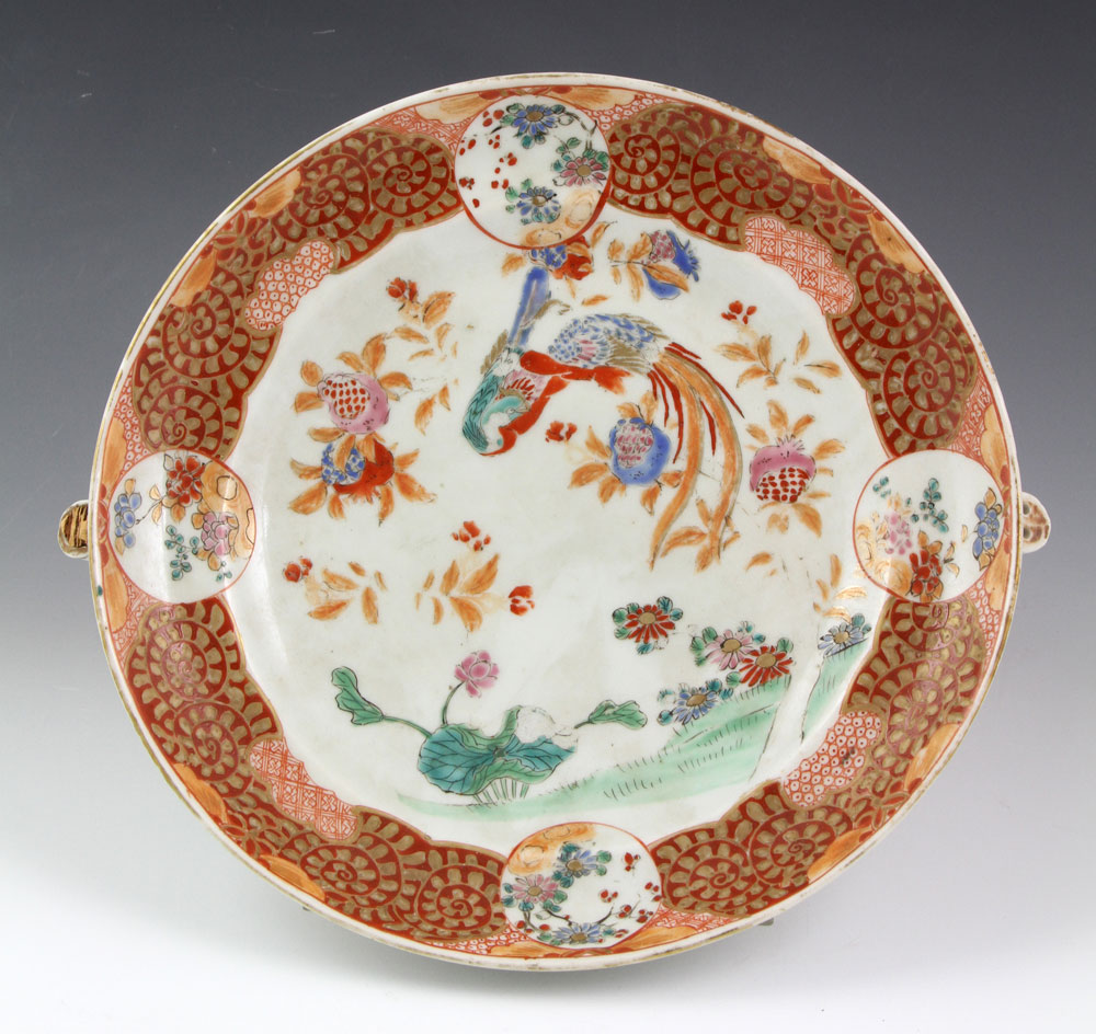 Appraisal: - Imari Plate Imari food warming plate Japan th century