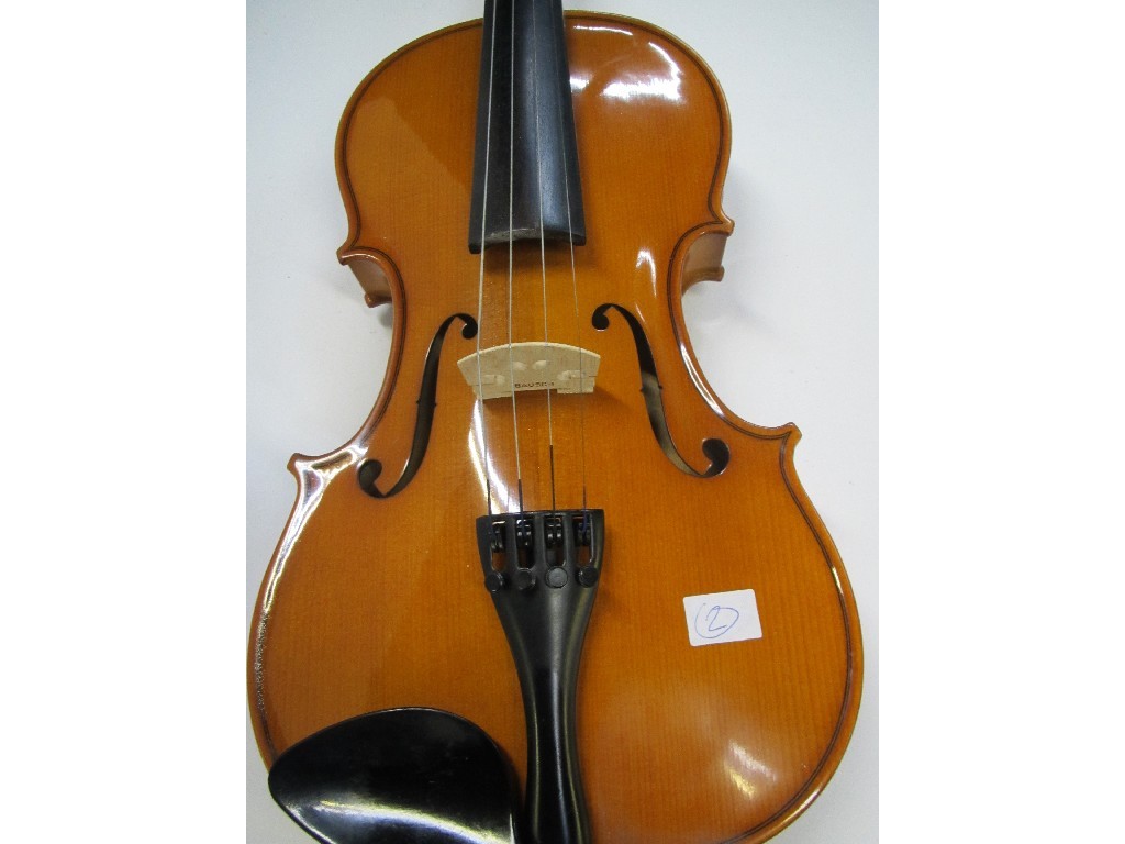 Appraisal: Violin and bow by Stentor Music Company in case case