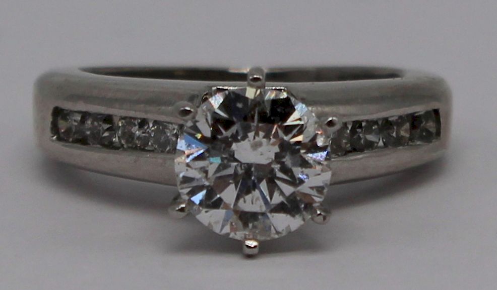 Appraisal: JEWELRY EGL ct RBC Diamond Engagement Ring Platinum and ct