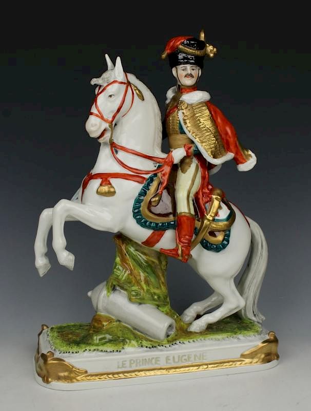 Appraisal: Scheibe Alsbach Kister soldier figurine Le Prince Eugene MANUFACTURE Scheibe