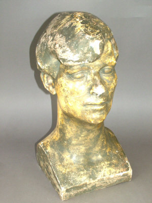 Appraisal: European School th century- Portrait bust of a young man