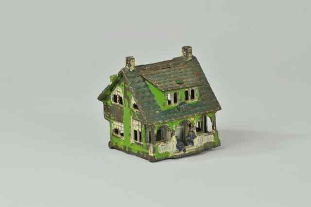 Appraisal: COTTAGE WITH PORCH STILL BANK Grey Iron Casting Co painted