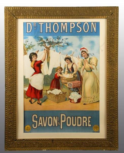 Appraisal: Paper Dr Thompson Savon En Poudre Sign Description Early French