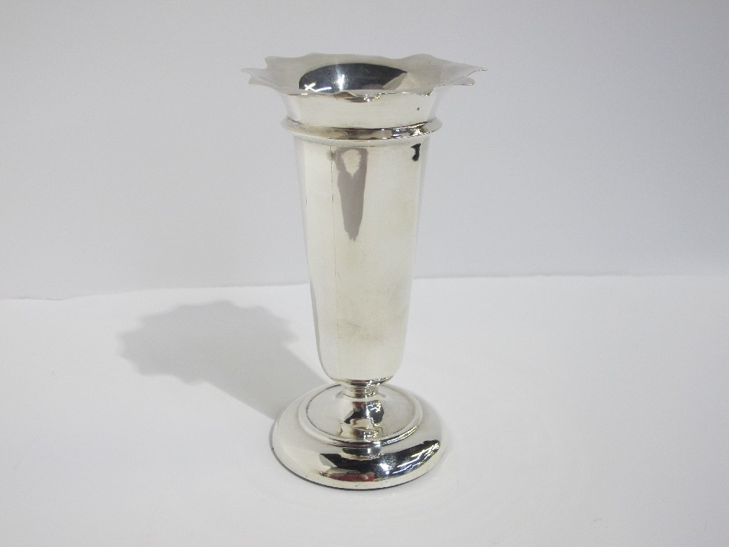 Appraisal: A silver vase Birmingham