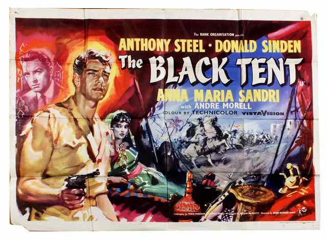 Appraisal: THE BLACK TENT Rank war starring Anthony Steel British quad