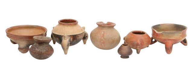 Appraisal: lot of Pre-Columbian earthenware pottery vessels Costa Rica and Mexico