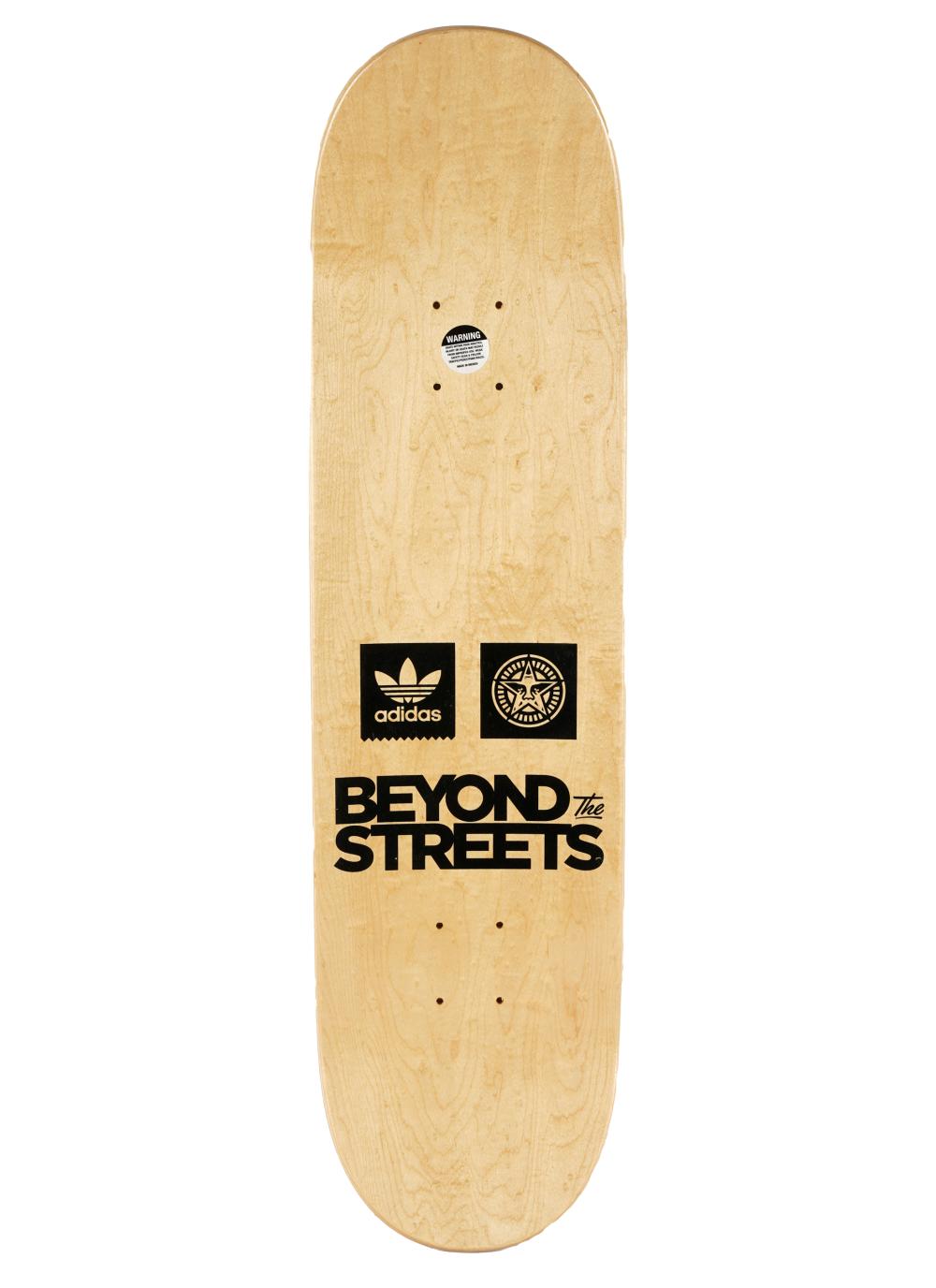 Appraisal: SHEPARD SHEPPARD FAIREY B SKATE DECK signed Shepard Fairey on