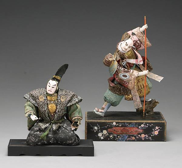 Appraisal: A Takeda and a musha ningyo warrior dolls th Century