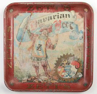 Appraisal: Zett's Bavarian Beer Advertising Tray Zett's Bavarian Beer Advertising Tray