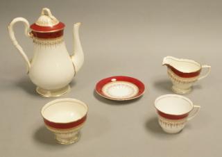 Appraisal: pc ROYAL WORCESTER Regency Coffee Set Demita pc ROYAL WORCESTER