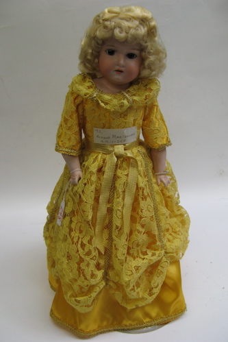 Appraisal: ARMAND MARSEILLES GERMAN BISQUE HEAD GIRL DOLL in Bisque shoulder